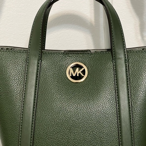 Michael Kors Hadleigh Small Tote NWOT Army Green - Picture 2 of 13